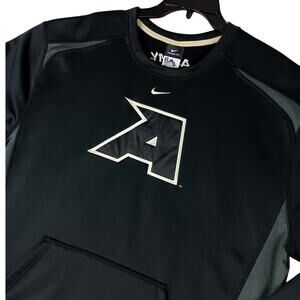 Nike Team Therma-Fit Pullover Mens Large Black Army Military Center Swoosh Sport